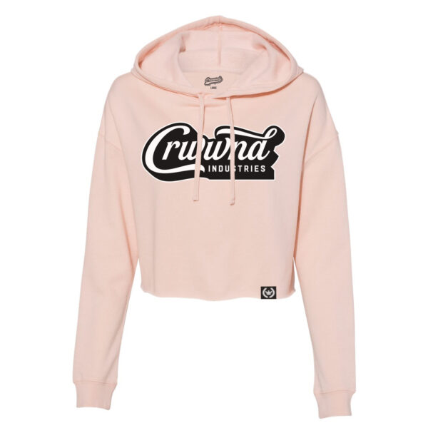 Lightweight Cropped Hooded Sweatshirt